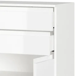 Badezimmer-Kommode in Weiß Hochglanz - Loeesa^Wohnen Discount