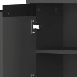 Wohnen Badezimmermöbel Kombi in Dunkelgrau - Rufu (fünfteilig)