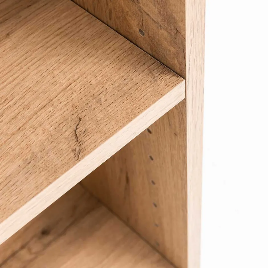 Wohnen Badezimmerregal in Holzoptik Wildeiche - 3 Fächer - Tofias