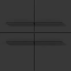 Badezimmerschrank mit 4 Türen in Dunkelgrau - Lucrino^Wohnen New