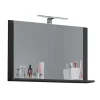 Badezimmerspiegel mit Ablage in Anthrazit - Luzern^Wohnen New