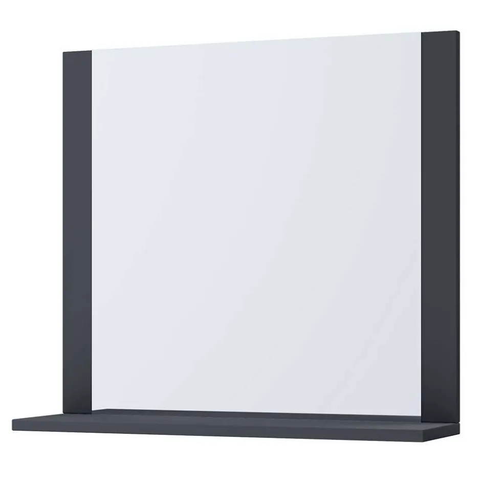 Badezimmerspiegel mit Ablage in Anthrazit - Luzern^Wohnen New