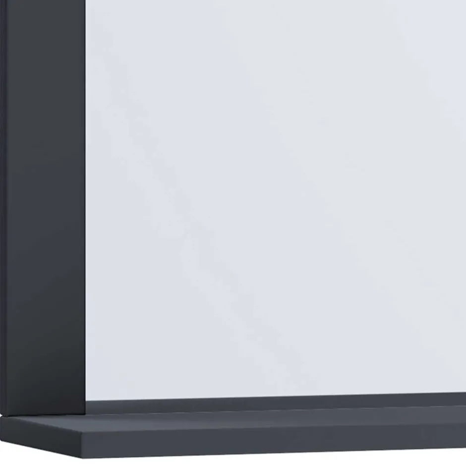 Badezimmerspiegel mit Ablage in Anthrazit - Luzern^Wohnen New