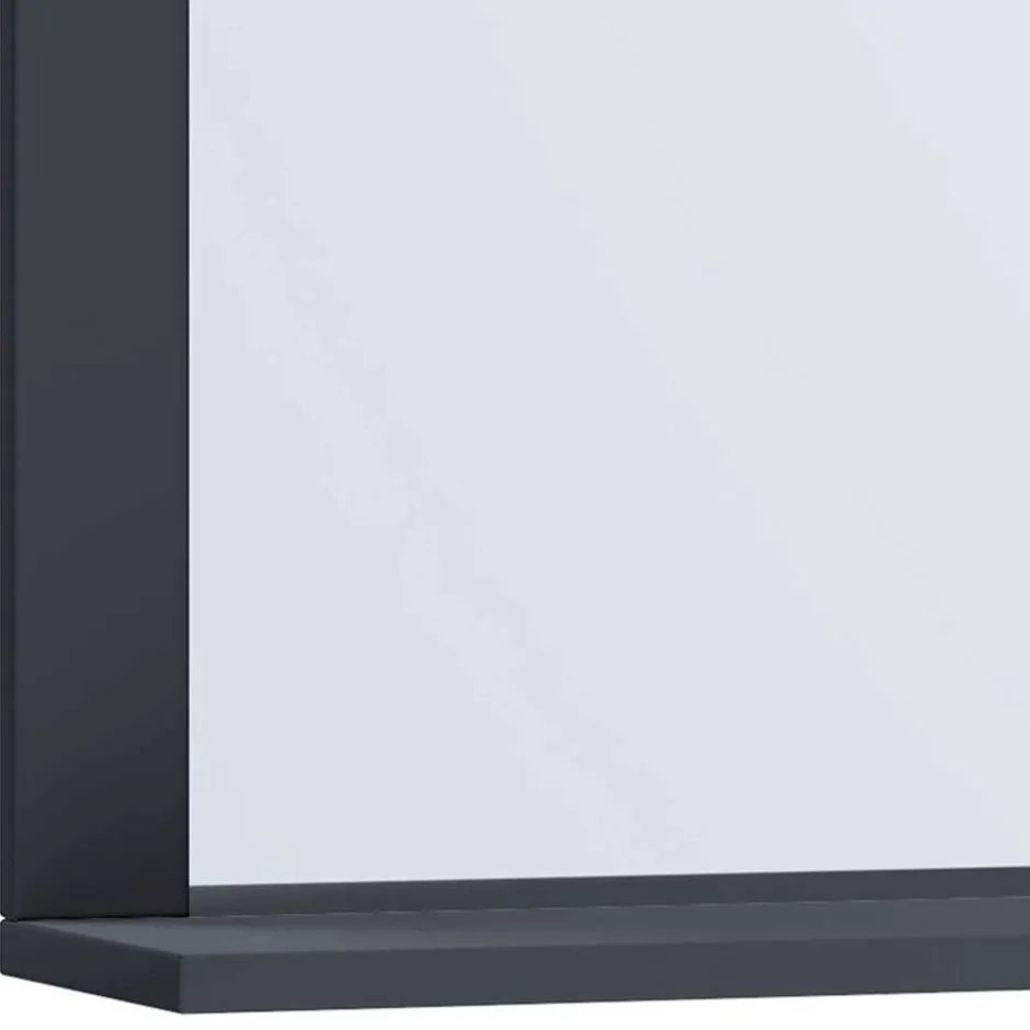 Badezimmerspiegel mit Ablage in Anthrazit - Luzern^Wohnen New