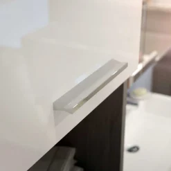 Wohnen Badmöbel Hochschrank & Beckenschrank & Spiegel - Nancys (dreiteilig)