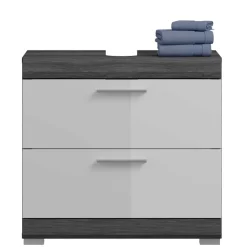 Wohnen Badmöbel Hochschrank & Beckenschrank & Spiegel - Nancys (dreiteilig)