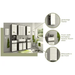 Wohnen Badmöbel Kombination modern - Chapan (dreiteilig)
