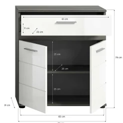 Wohnen Badmöbel Kombination modern - Chapan (dreiteilig)