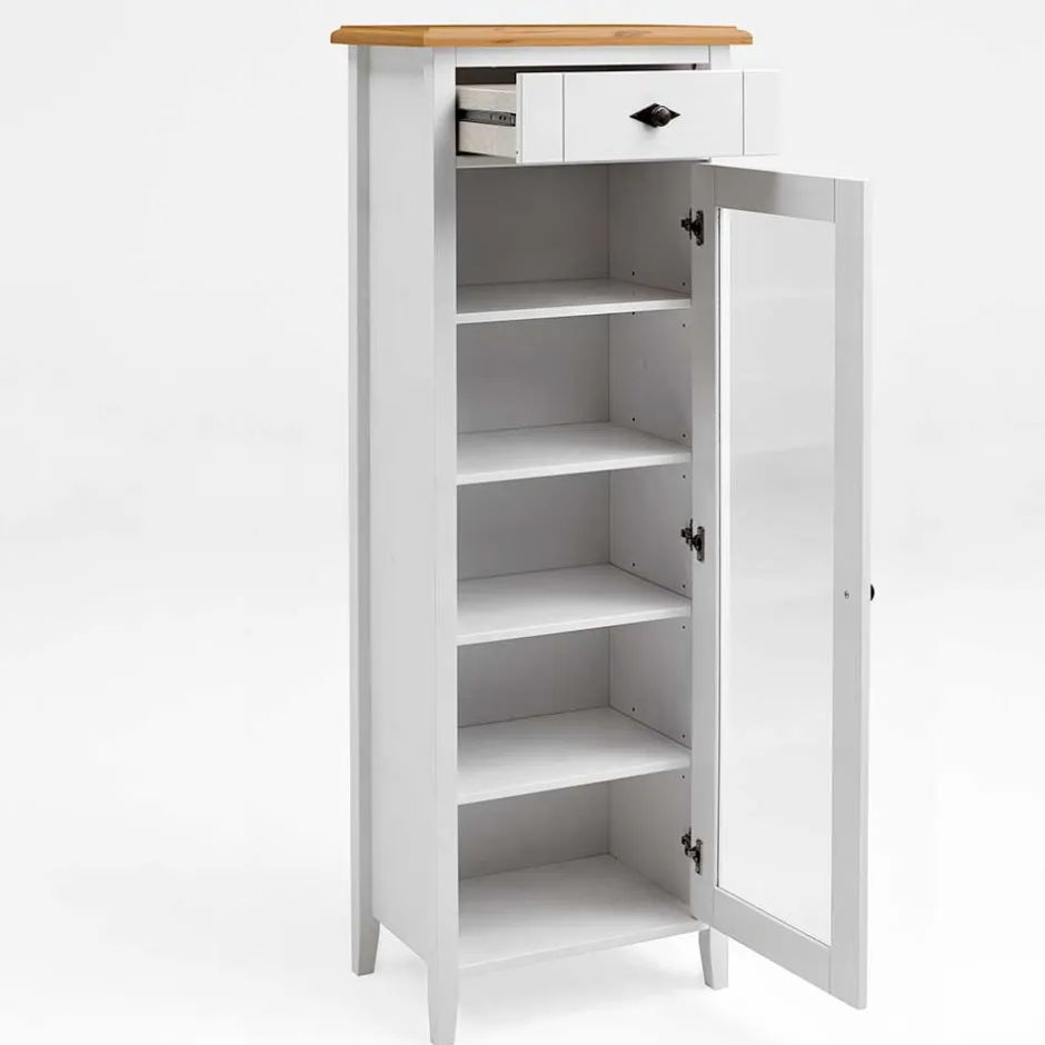 Wohnen Badschrank mit Glastür im Landhausstil - Sibiuta