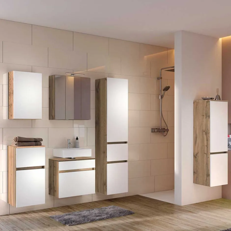 Wohnen Badschränke Komplett-Set - Maklesa (sechsteilig)