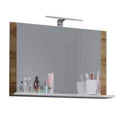 Badspiegel in Wildeiche Honig & Weiß - Cabarete^Wohnen Discount