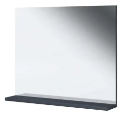 Wohnen Badspiegel mit Ablage in Anthrazit - Rondja