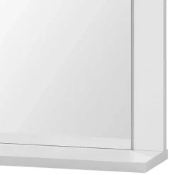 Wohnen Badspiegel mit Ablage in Weiß - Seriacus