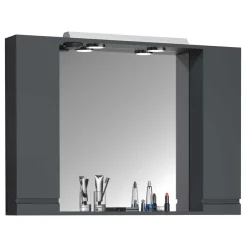 Wohnen Badspiegel mit Seitenschränken & Ablagen - Idamoro