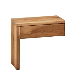 Wohnen Balkenbett mit Naturkanten Kopfteil - Blevos