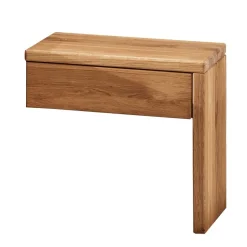 Wohnen Balkenbett mit Naturkanten Kopfteil - Blevos