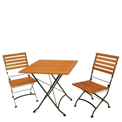 Wohnen Balkon Klappgarnitur mit zwei Sitzplätzen - Zirova (dreiteilig)