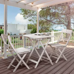 Wohnen Balkon Sitzgruppe in Grey Wash - Paisly (dreiteilig)