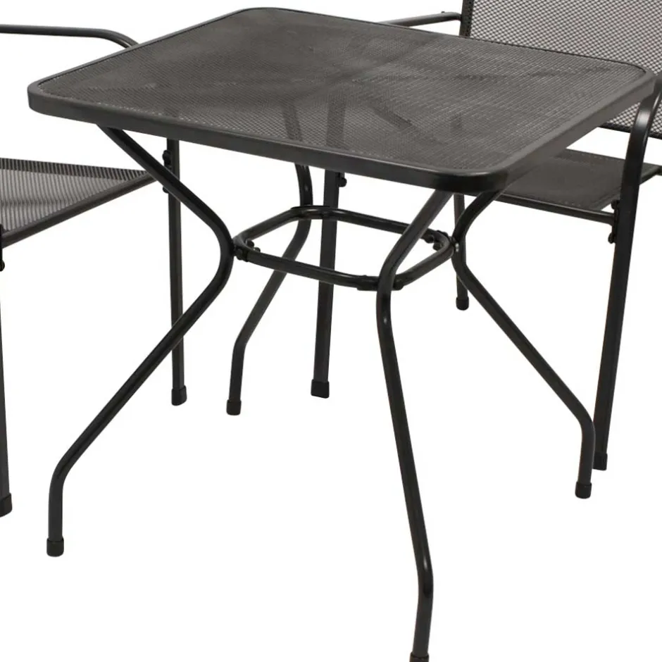 Balkonmöbel Set in Anthrazit - Coritanta (dreiteilig)^Wohnen New