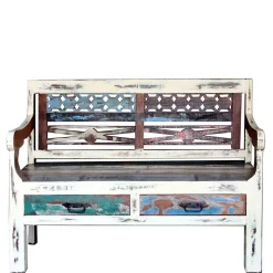 Bank aus Altholz mit zwei Schubladen - Alisa^Wohnen Clearance