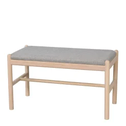 Wohnen Bank mit einem Sitzplatz in Whitewash Eiche - Ulvinzo