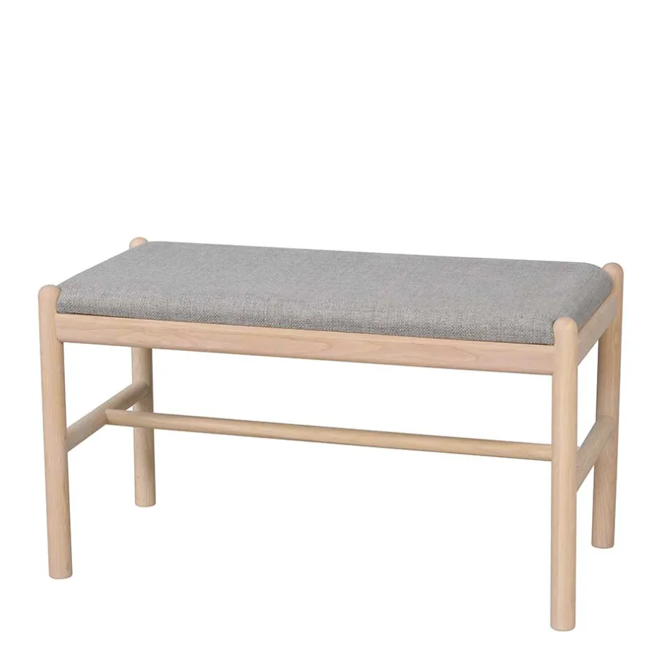 Wohnen Bank mit einem Sitzplatz in Whitewash Eiche - Ulvinzo