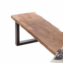 Wohnen Bank Viamare mit Baumkante Akazie massiv