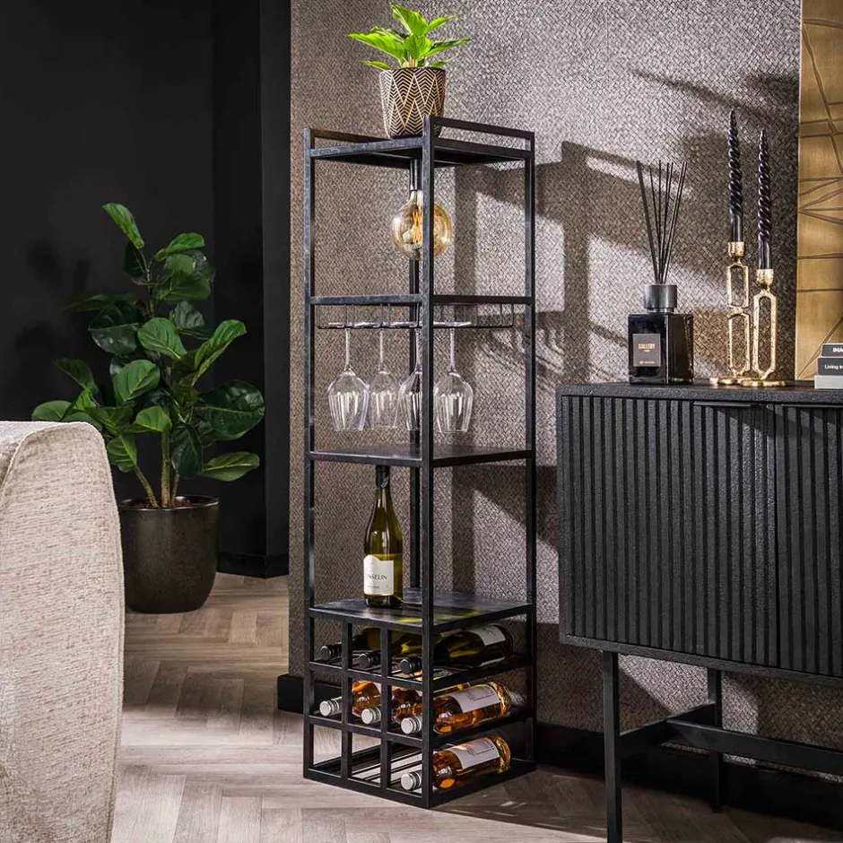 Wohnen Bar Regal mit Licht im Industrial Design - Levanton