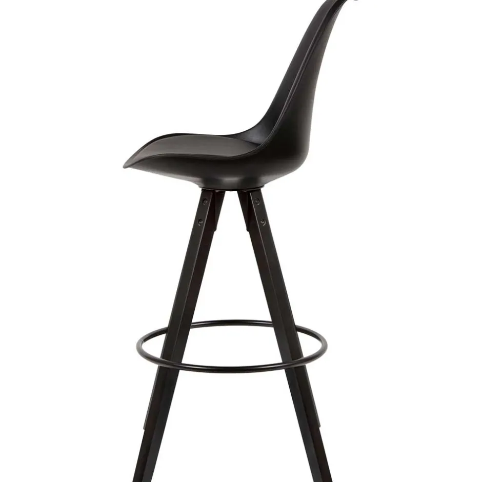 Wohnen Bar Schalenstühle in Schwarz - Ilussiana (2er Set)