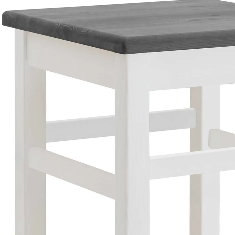 Bar Tischgruppe in Weiß und Grau - Mantryna (dreiteilig)^Wohnen Hot