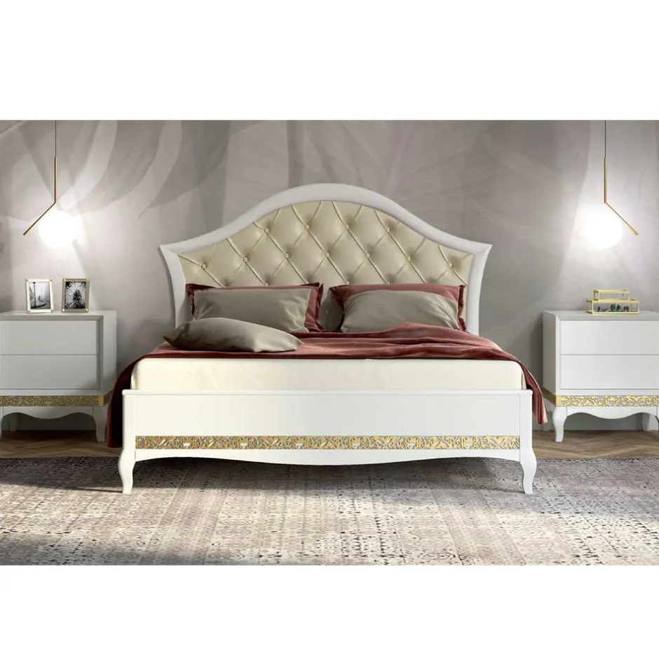 Barock Design Bett & Nachtkommoden - Valganios (dreiteilig)^Wohnen Outlet