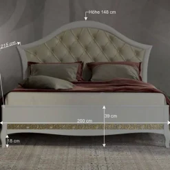 Barock Design Bett & Nachtkommoden - Valganios (dreiteilig)^Wohnen Outlet