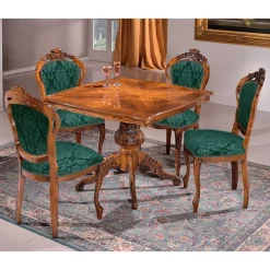 Barock Essgruppe in Nussbaum - Vennezo (fünfteilig)^Wohnen Clearance