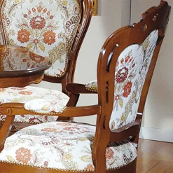 Barock Esszimmersessel Magari mit Holz Nussbaumfarben^Wohnen Discount