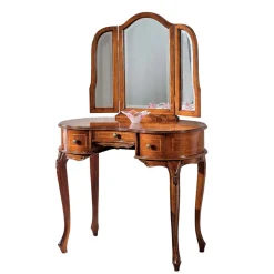 Barock Frisierkommode mit Spiegel Agosto in Nussbaum^Wohnen Outlet