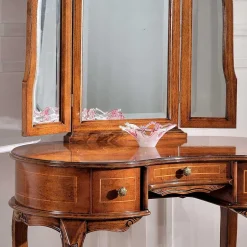 Barock Frisierkommode mit Spiegel Agosto in Nussbaum^Wohnen Outlet