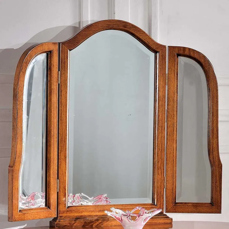 Barock Frisierkommode mit Spiegel Agosto in Nussbaum^Wohnen Outlet