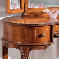 Barock Frisierkommode mit Spiegel Agosto in Nussbaum^Wohnen Outlet