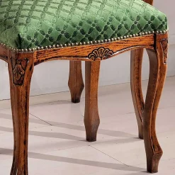 Wohnen Barock Hocker gepolstert Agosto in Grün