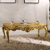 Wohnen Barock Wohnzimmertisch in Gold Eliah 108x57 cm