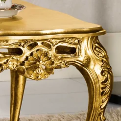 Wohnen Barock Wohnzimmertisch in Gold Eliah 108x57 cm