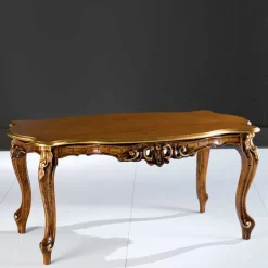 Wohnen Barockstil Couchtisch in Buche Braun - Avellina