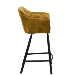 Barstühle mit Armlehnen in Ocker Samt - Betria (2er Set)^Wohnen Sale