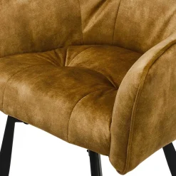 Barstühle mit Armlehnen in Ocker Samt - Betria (2er Set)^Wohnen Sale