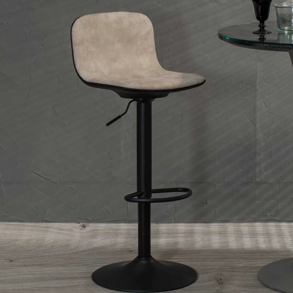 Wohnen Barstühle mit gepolsterter Rückenlehne - Xivadro (2er Set)