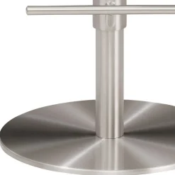 Wohnen Barstuhl aus Echtleder in Anthrazit - Charlena