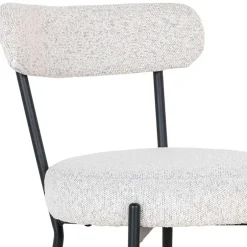 Wohnen Barstuhl in Cremeweiß Boucle - Elliot