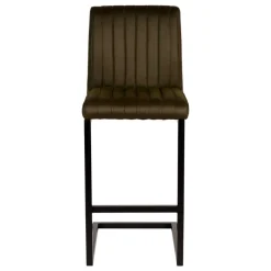 Wohnen Barstuhl in Oliv Grün Microfaserbezug - Lnyza (2er Set)