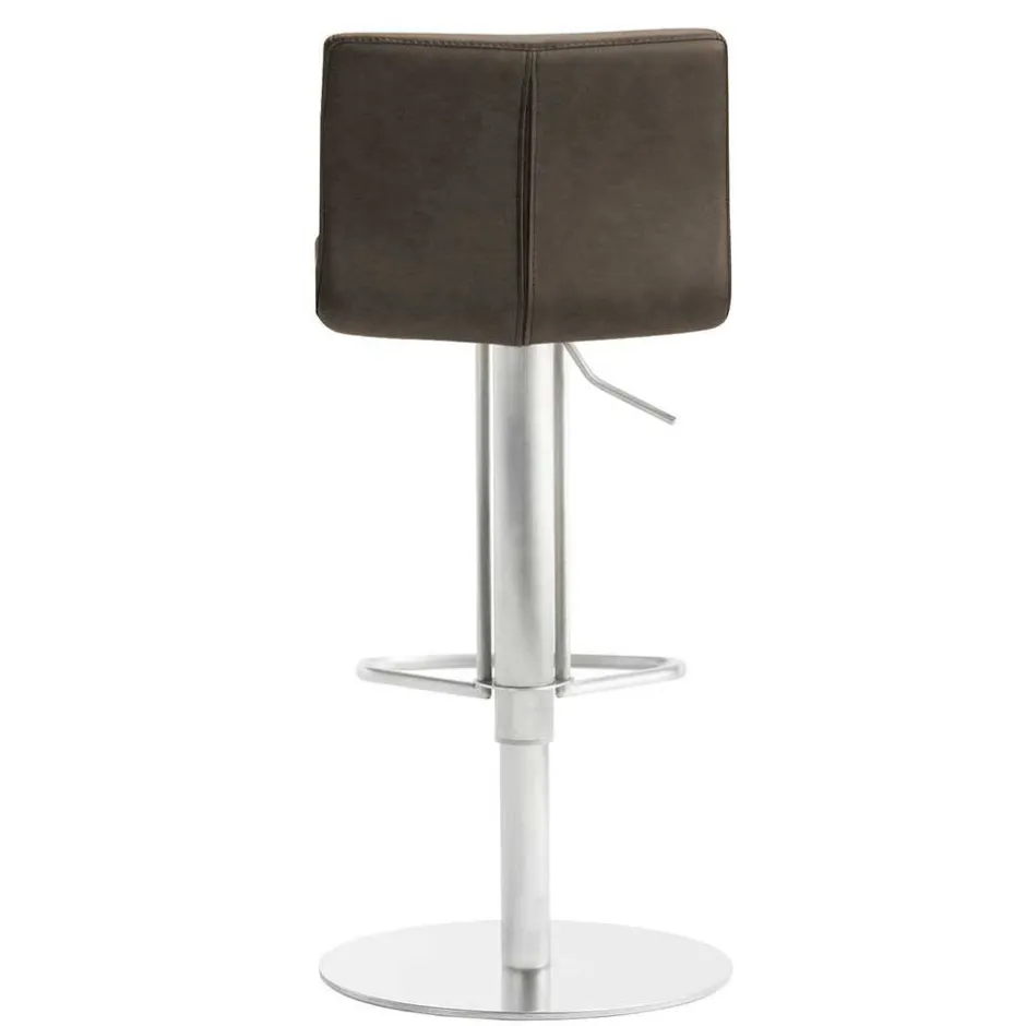 Wohnen Barstuhl in Schlamm Kunstleder - Agosta