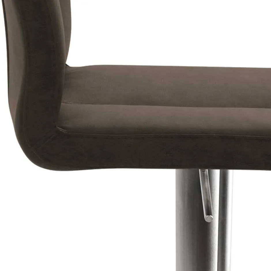 Wohnen Barstuhl in Schlamm Kunstleder - Agosta